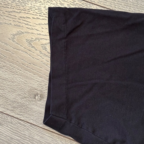 90s Single Stitch 100% Cotton Stanfields Blank Black Tee - Picture 3 of 4